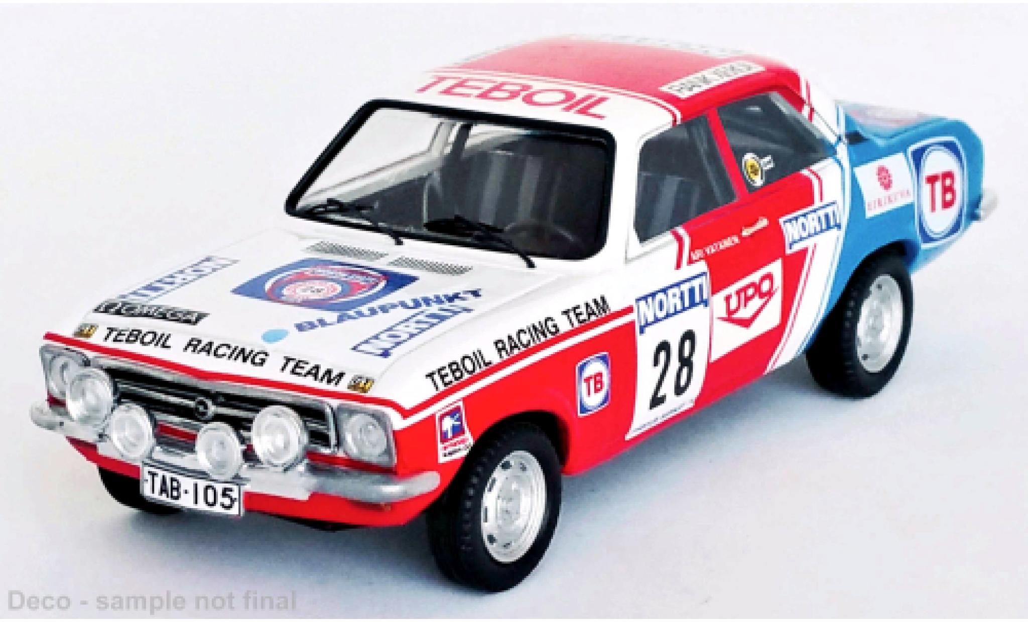 Opel Ascona 1/43 Trofeu A No.28 Rallye WM 1000 Lakes Rallye 1974 modelauto