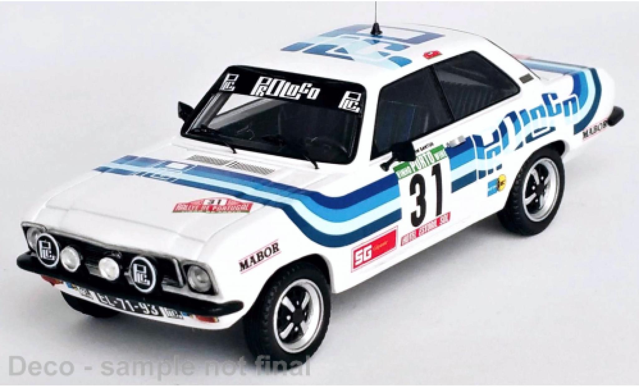 Opel Ascona 1/43 Trofeu A No.31 Rallye WM Rallye Portugal 1980 modelauto