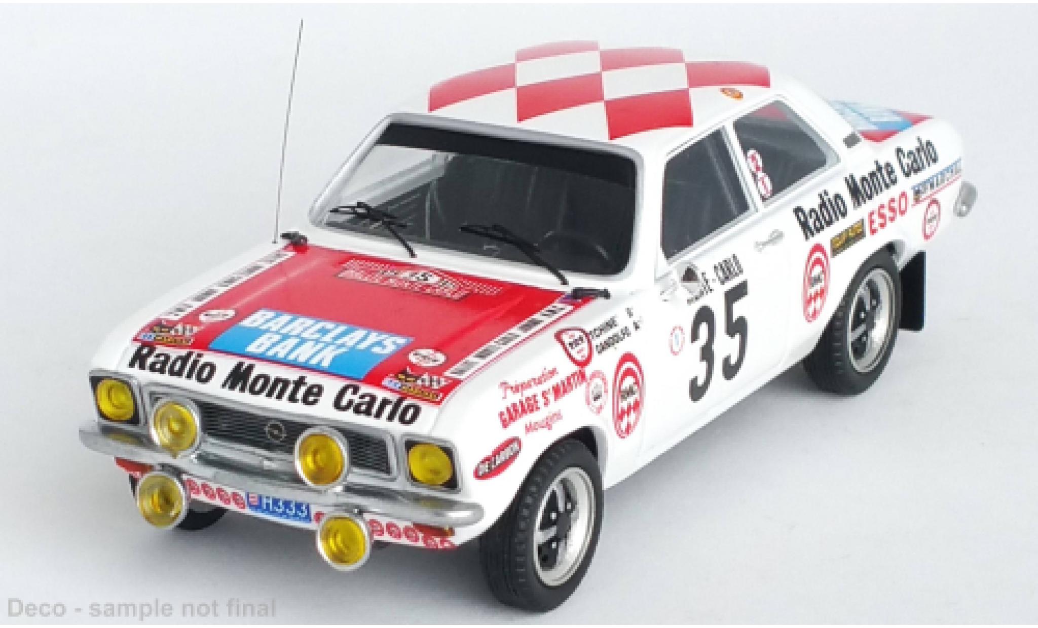 Opel Ascona 1/43 Trofeu A No.35 Radio Monte Carlo Rallye WM Rallye Monte Carlo 1975 modelauto