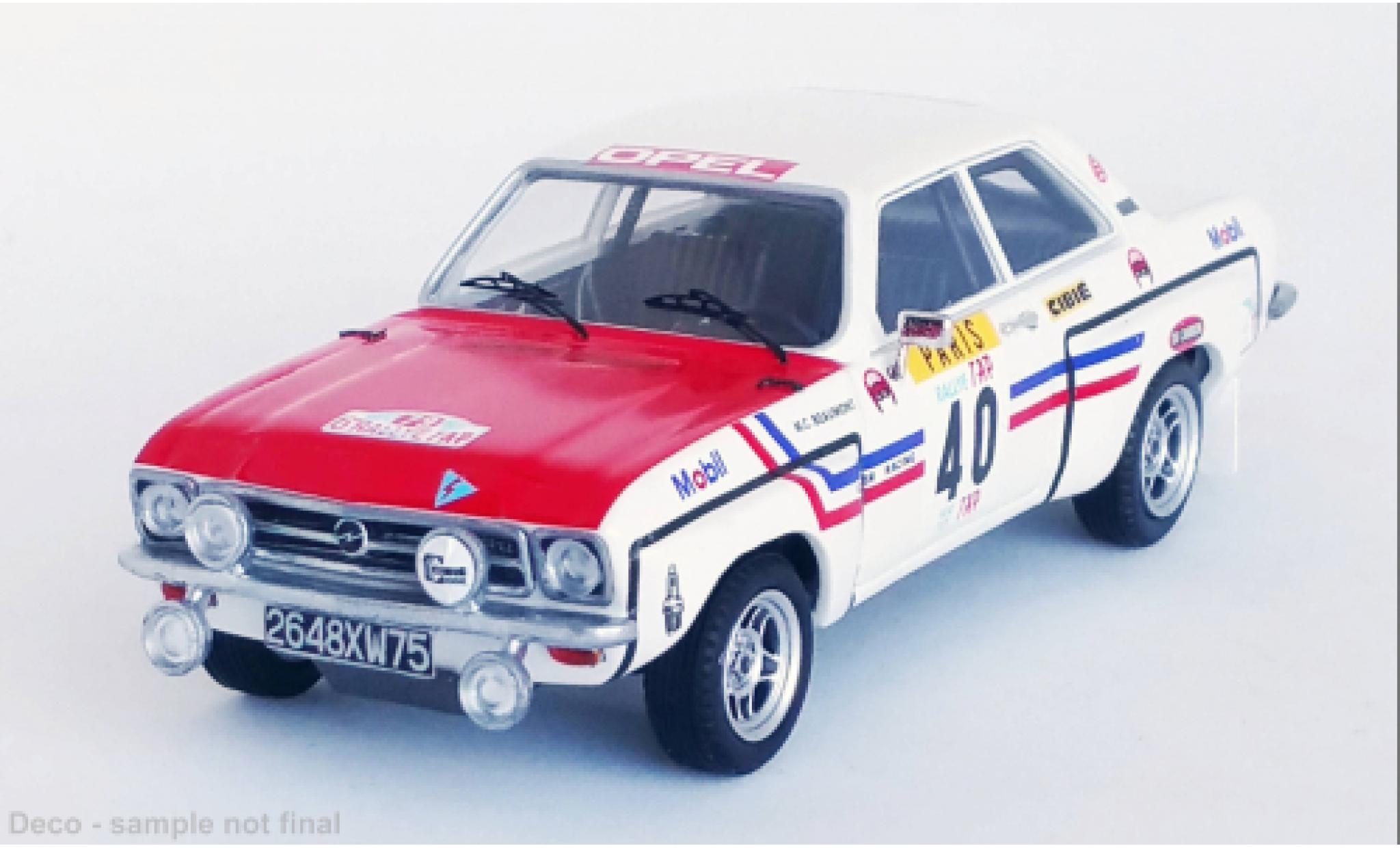 Opel Ascona 1/43 Trofeu A No.40 Rallye Portugal 1973 modelauto
