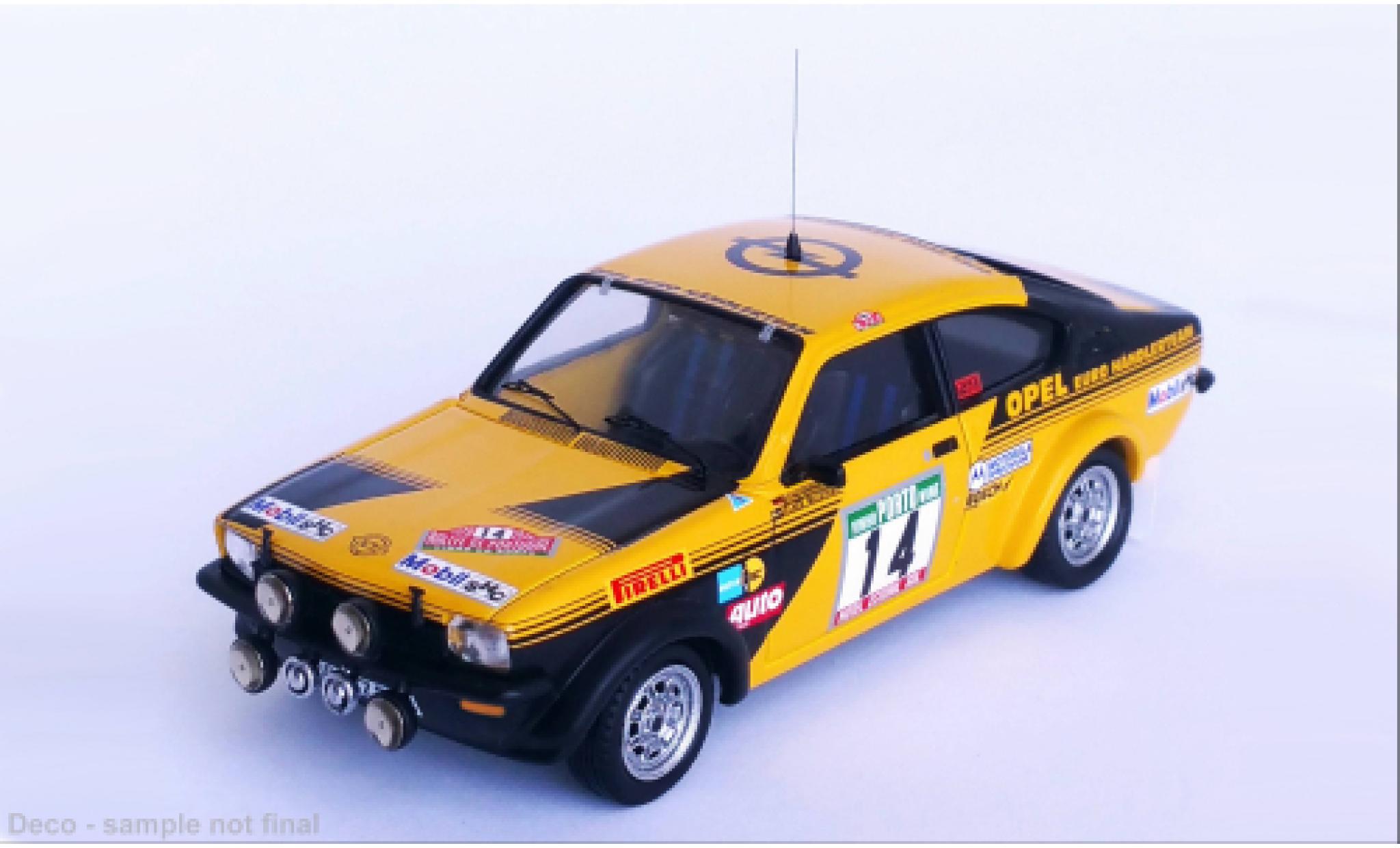 Opel Kadett 1/43 Trofeu C GT/E No.14 Rallye WM Rallye Portugal 1978 modelauto