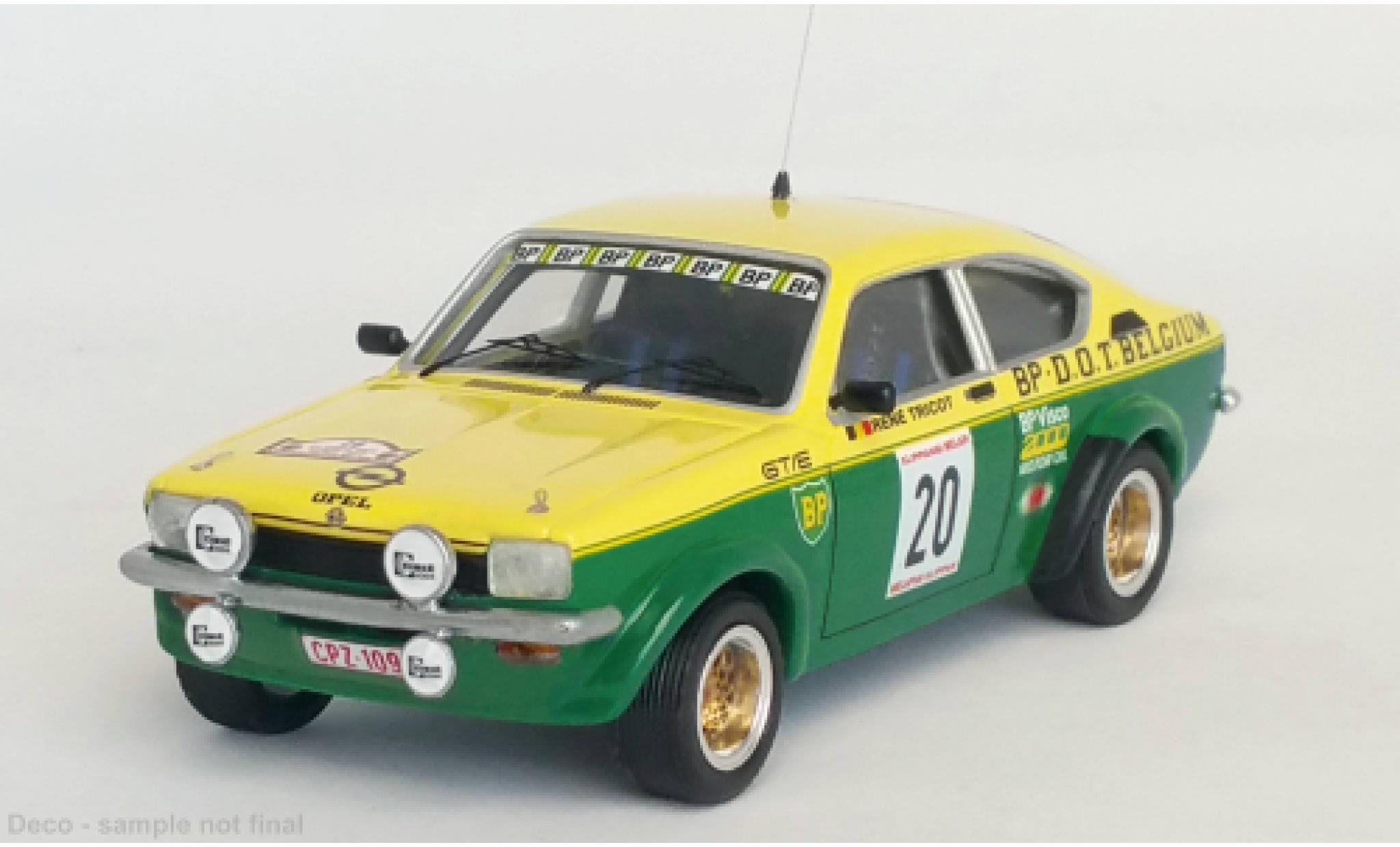 Opel Kadett 1/43 Trofeu C GT/E No.20 Rallye Ypres 1977 modelauto