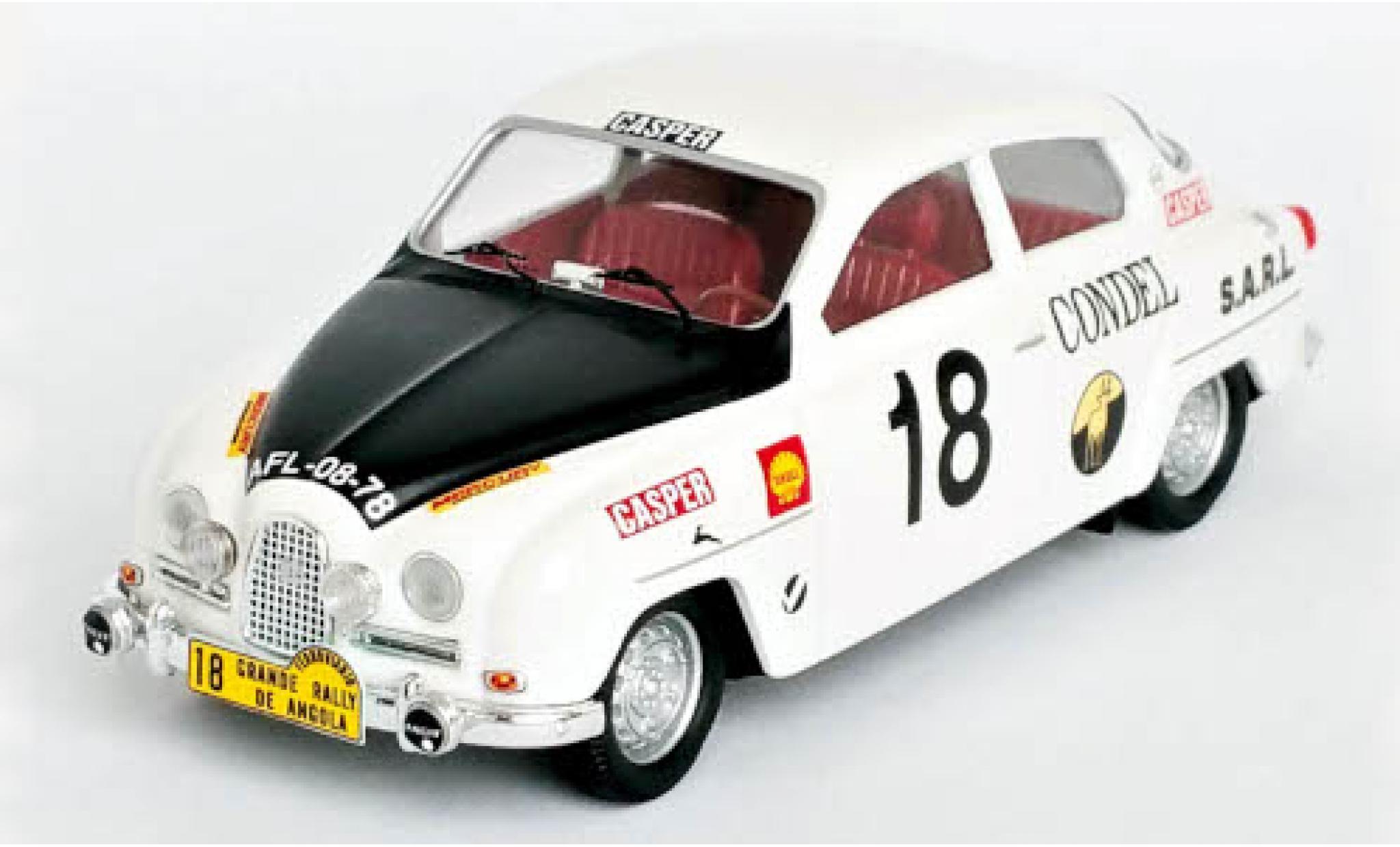 Saab 96 1/43 Trofeu No.18 Grande Rally de Angola 17 modelauto