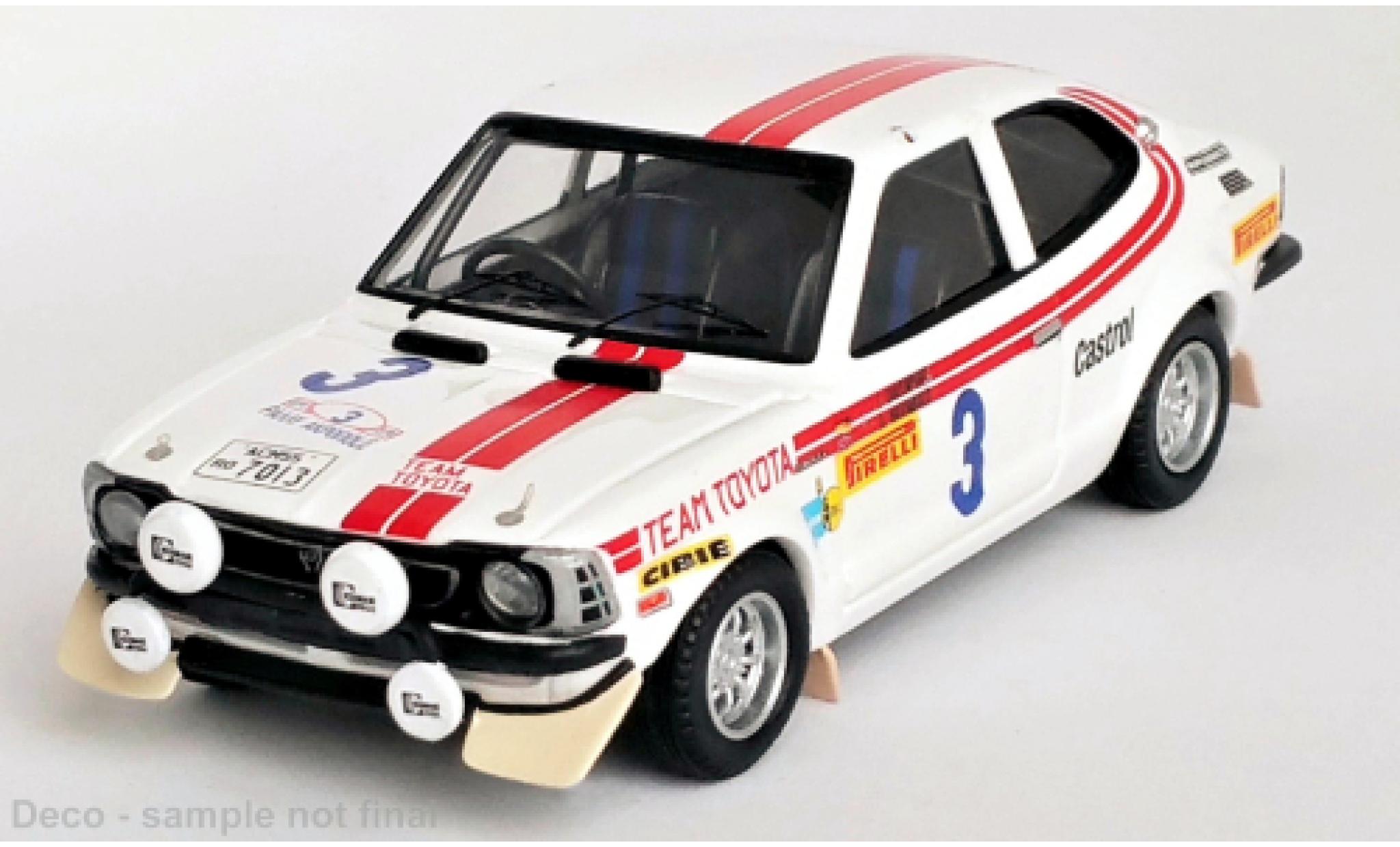 Toyota Corolla 1/43 Trofeu Levin No.3 Rallye WM Rallye Acropolis 1975 modelauto