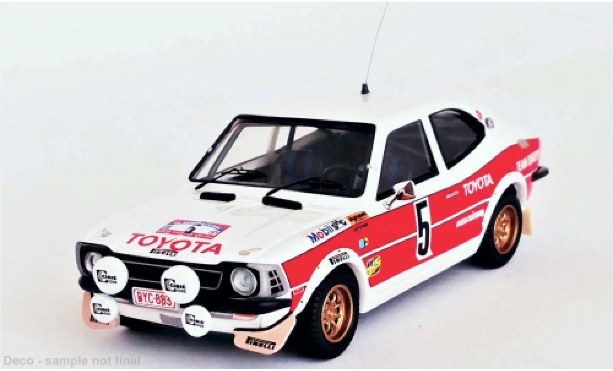 Toyota Corolla 1/43 Trofeu Levin No.5 Rallye DM Rally Baltic 1977 modelauto