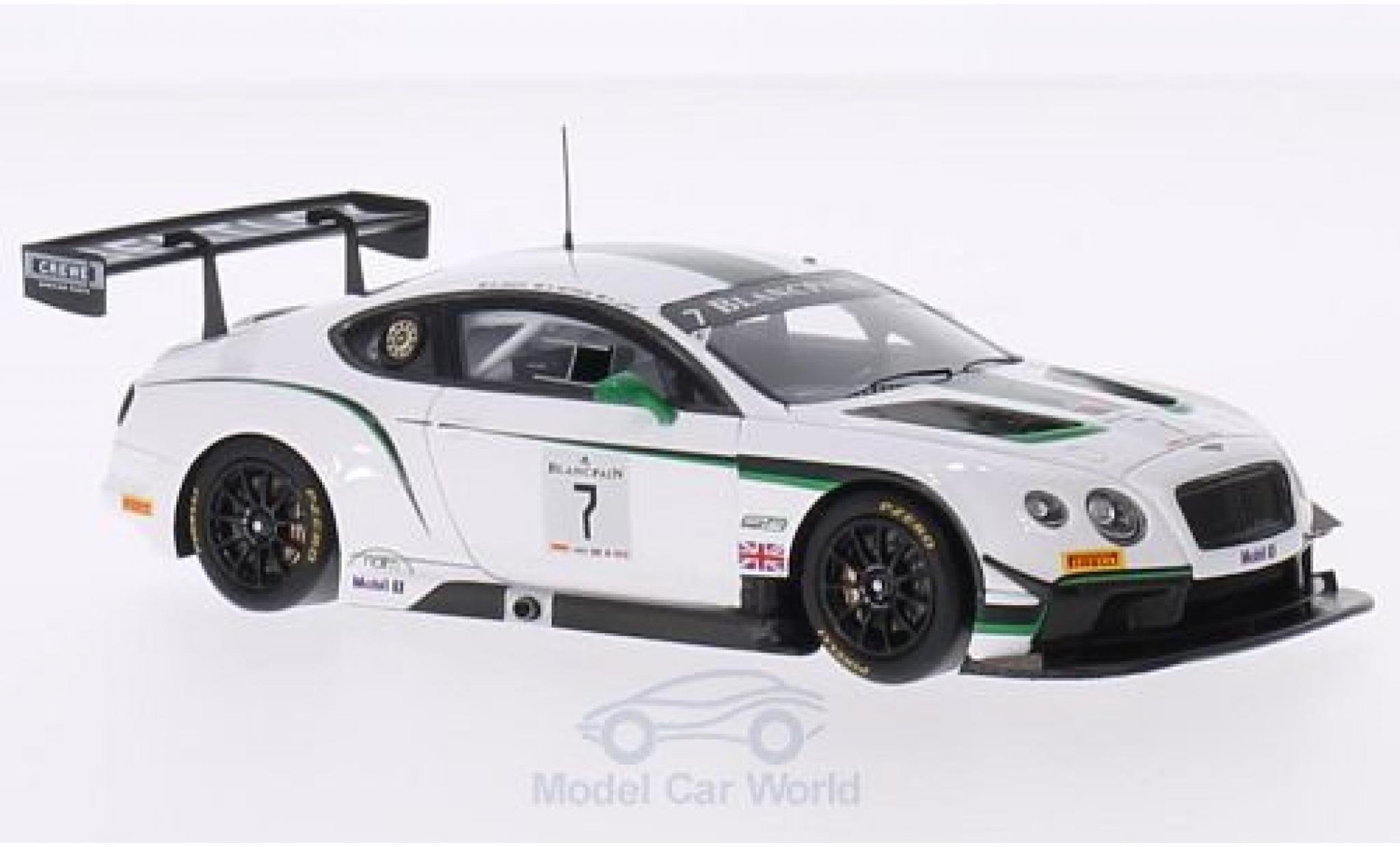 Bentley Continental T 1/18 TrueScale Miniatures GT3 No.7 M-Sport Witpain GT Series Silverstone 2014 G.Smith/A.Meyrick/S.Kane modelauto