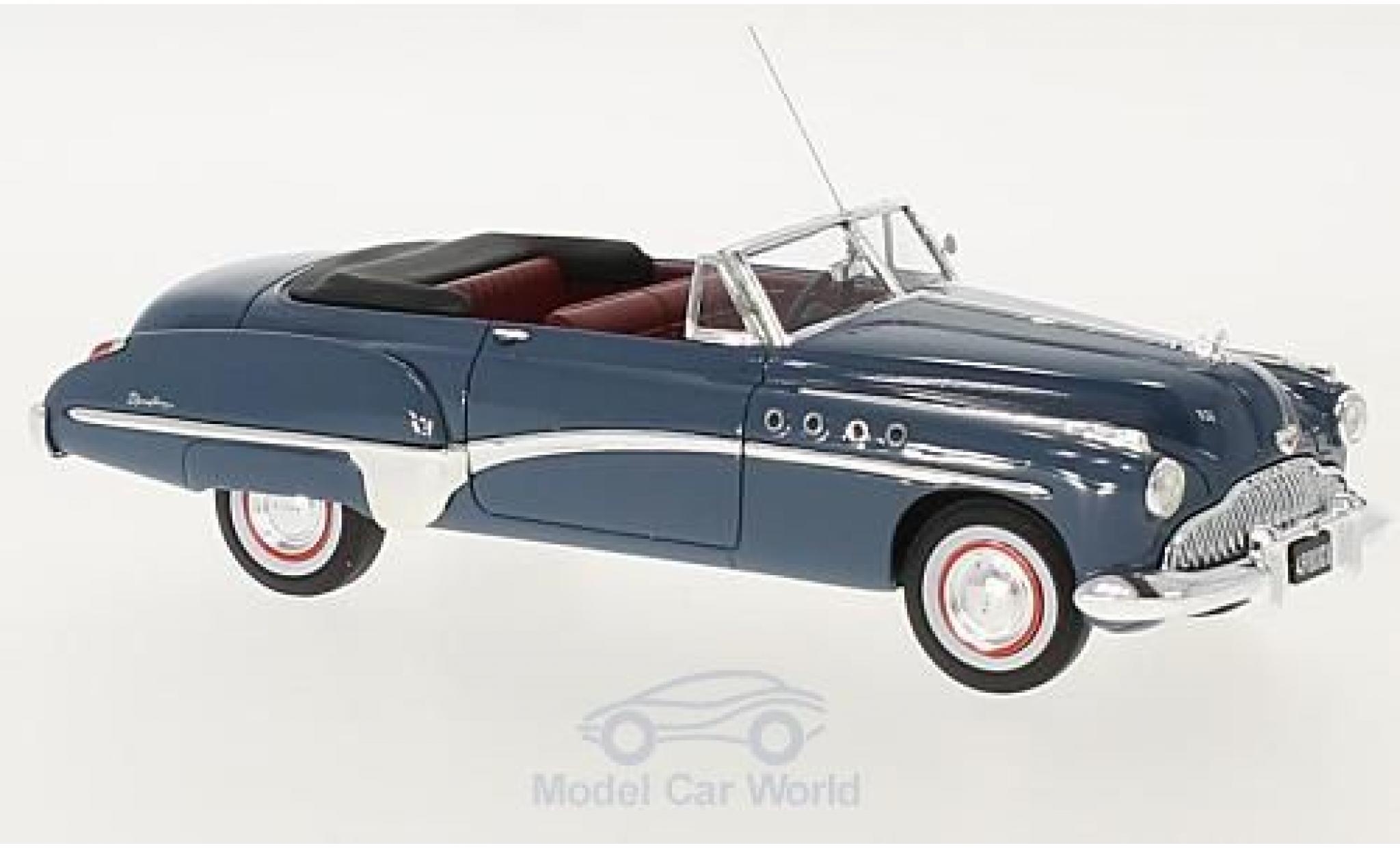 Buick Roadmaster 1/43 TrueScale Miniatures Cabriolet blauw 1949 modelauto