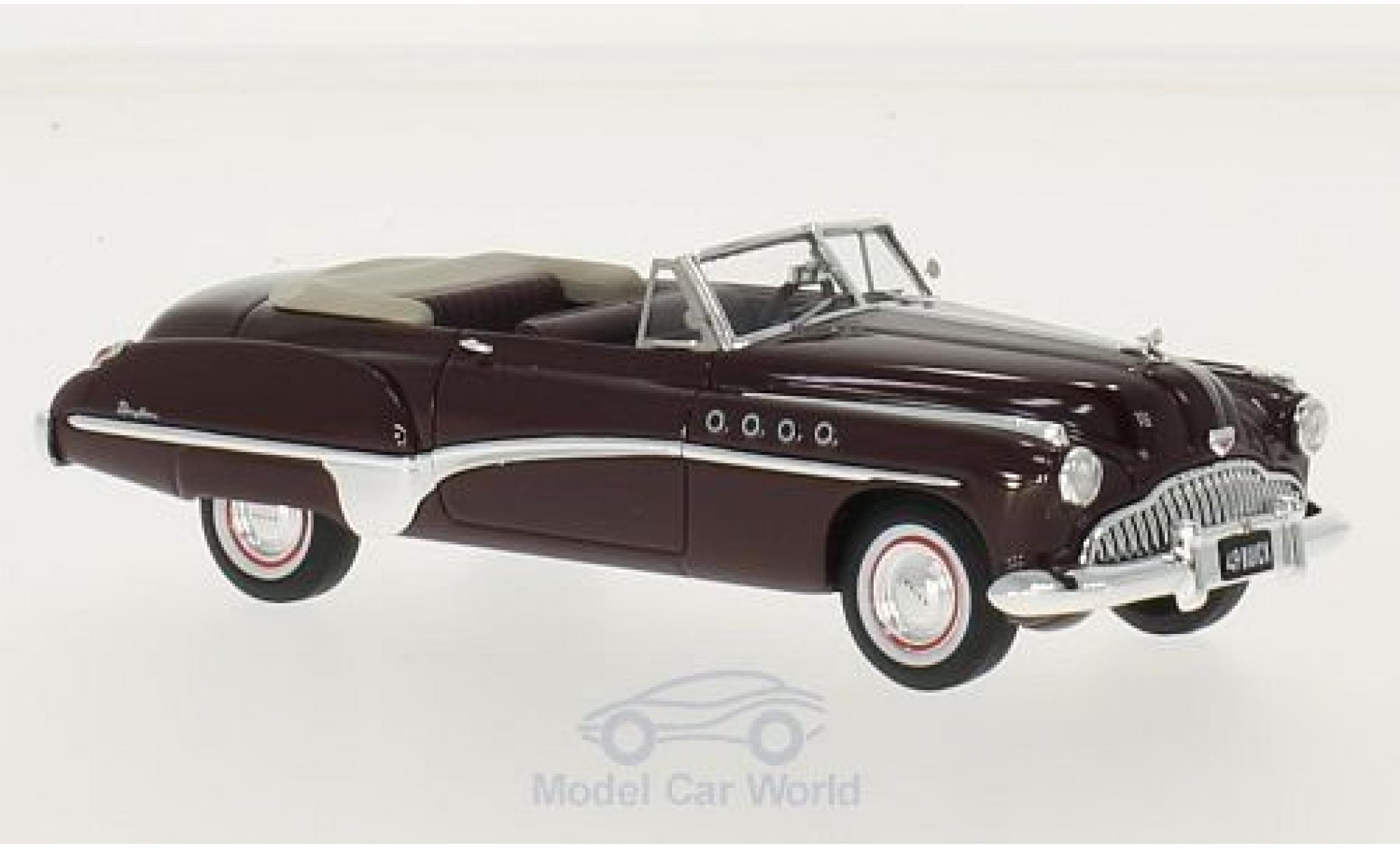 Buick Roadmaster 1/43 TrueScale Miniatures Cabriolet rood 1949 modelauto
