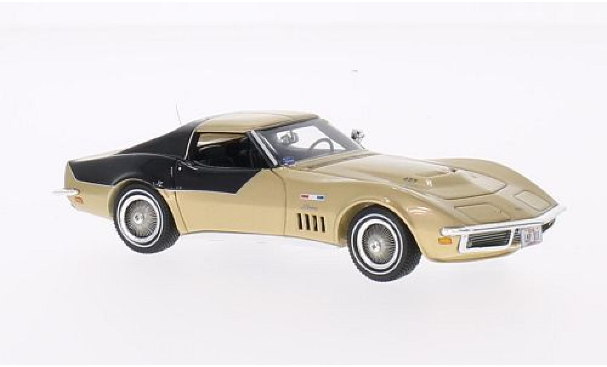 Chevrolet Corvette 1/43 TrueScale Miniatures gold/zwart 1969 Astrovette Apollo XII modelauto