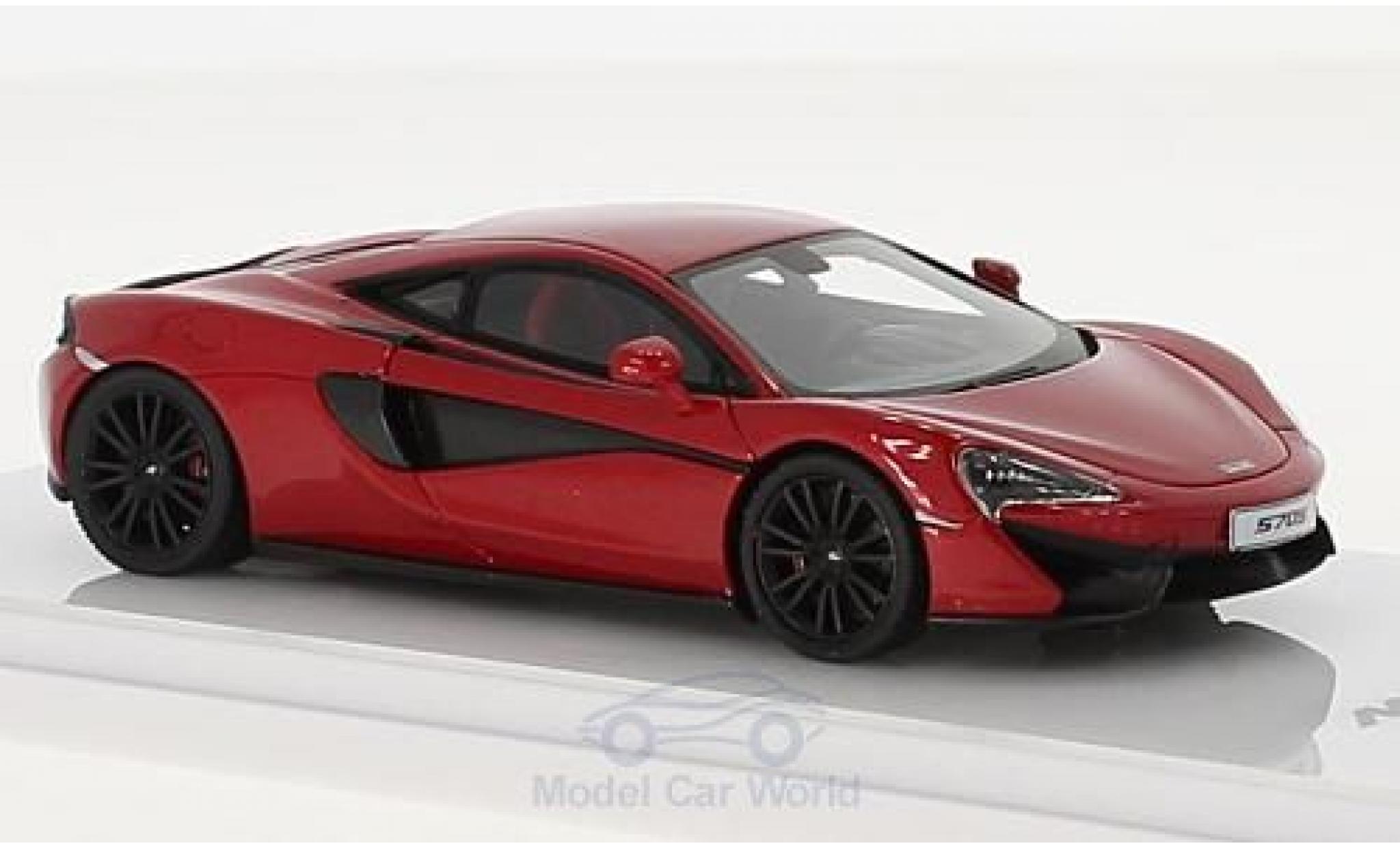 McLaren 570 1/43 TrueScale Miniatures S metallic rood modelauto