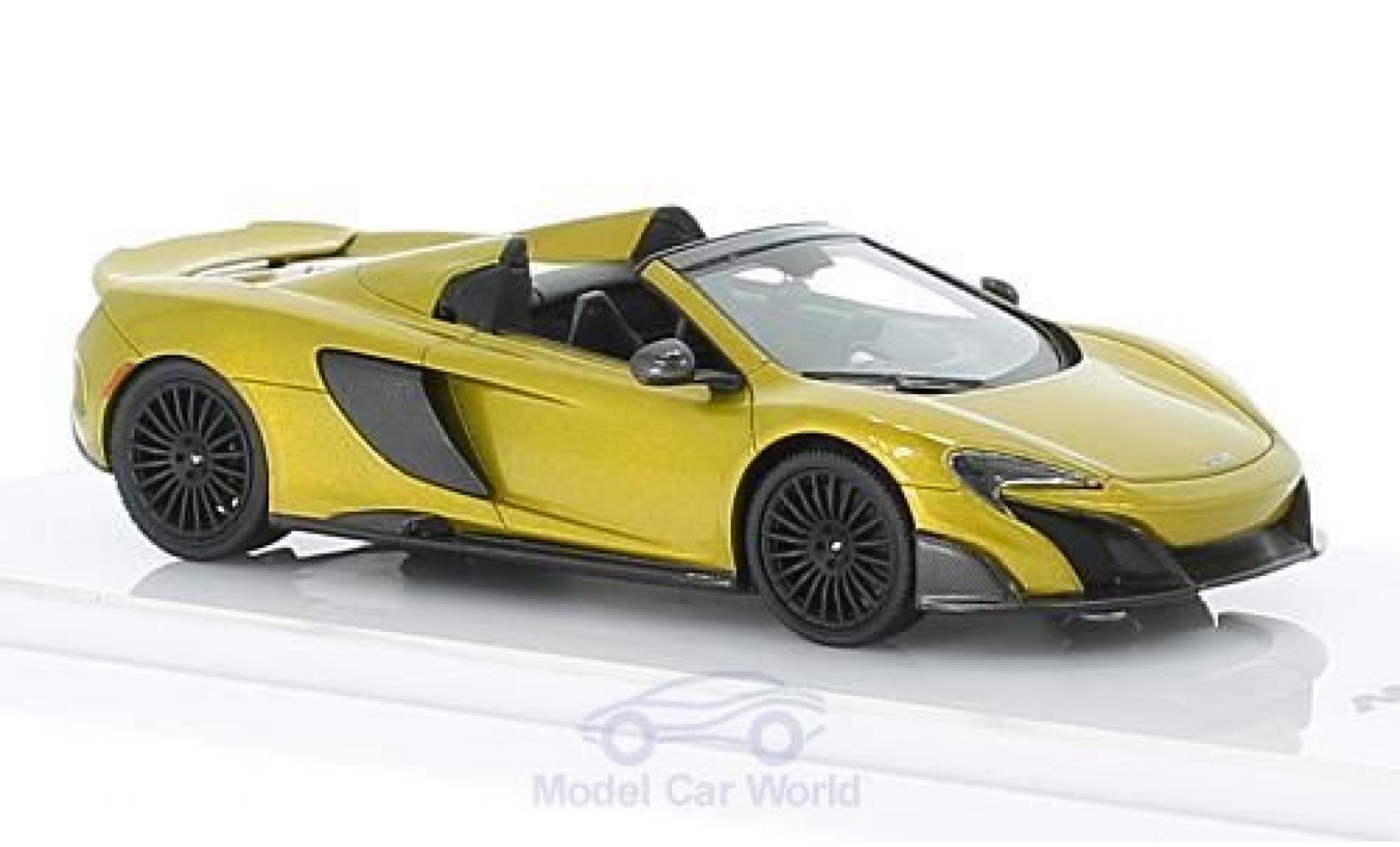 McLaren 675 1/43 TrueScale Miniatures LT Spider gold modelauto