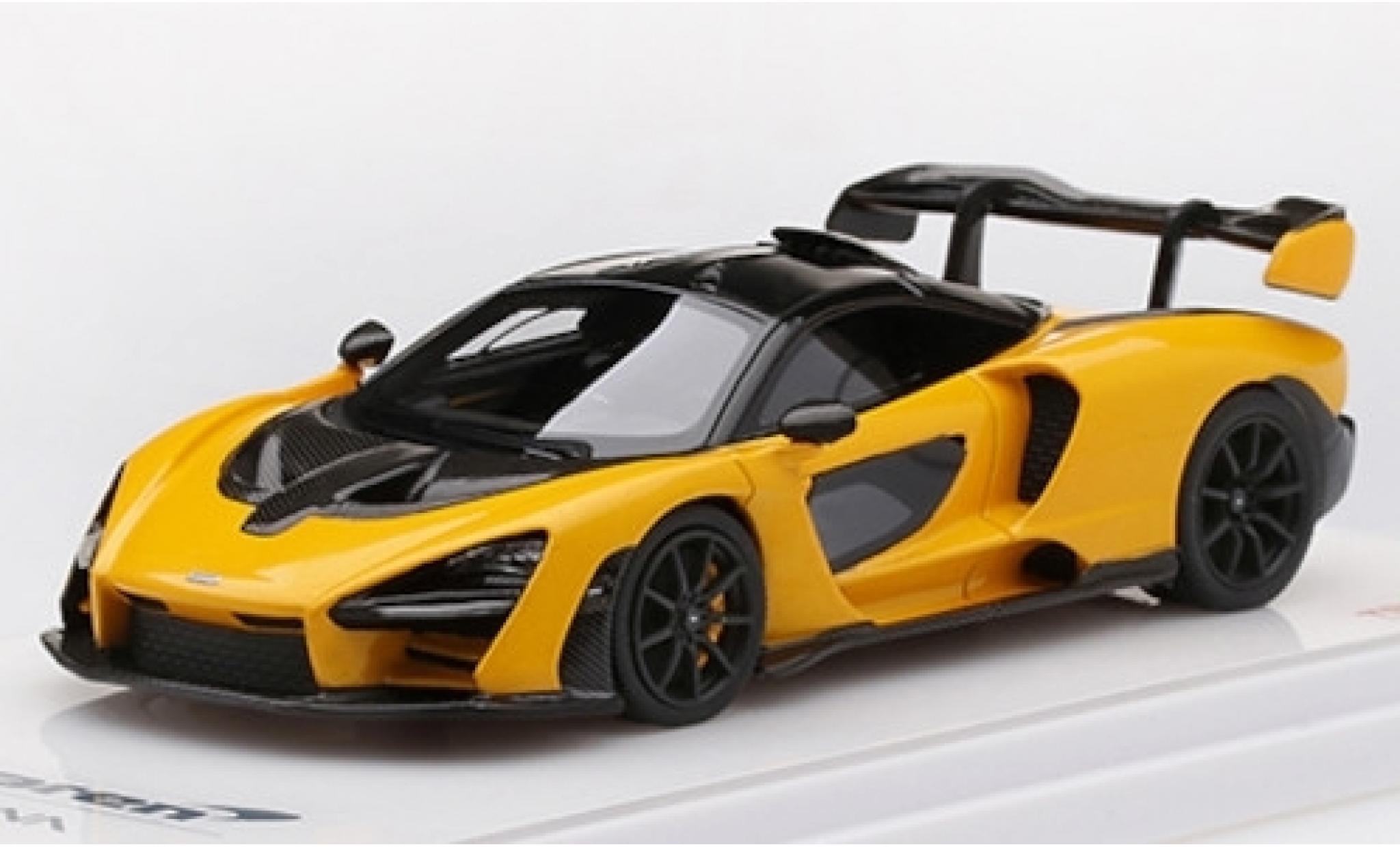McLaren Senna 1/43 TrueScale Miniatures metallic geel modelauto