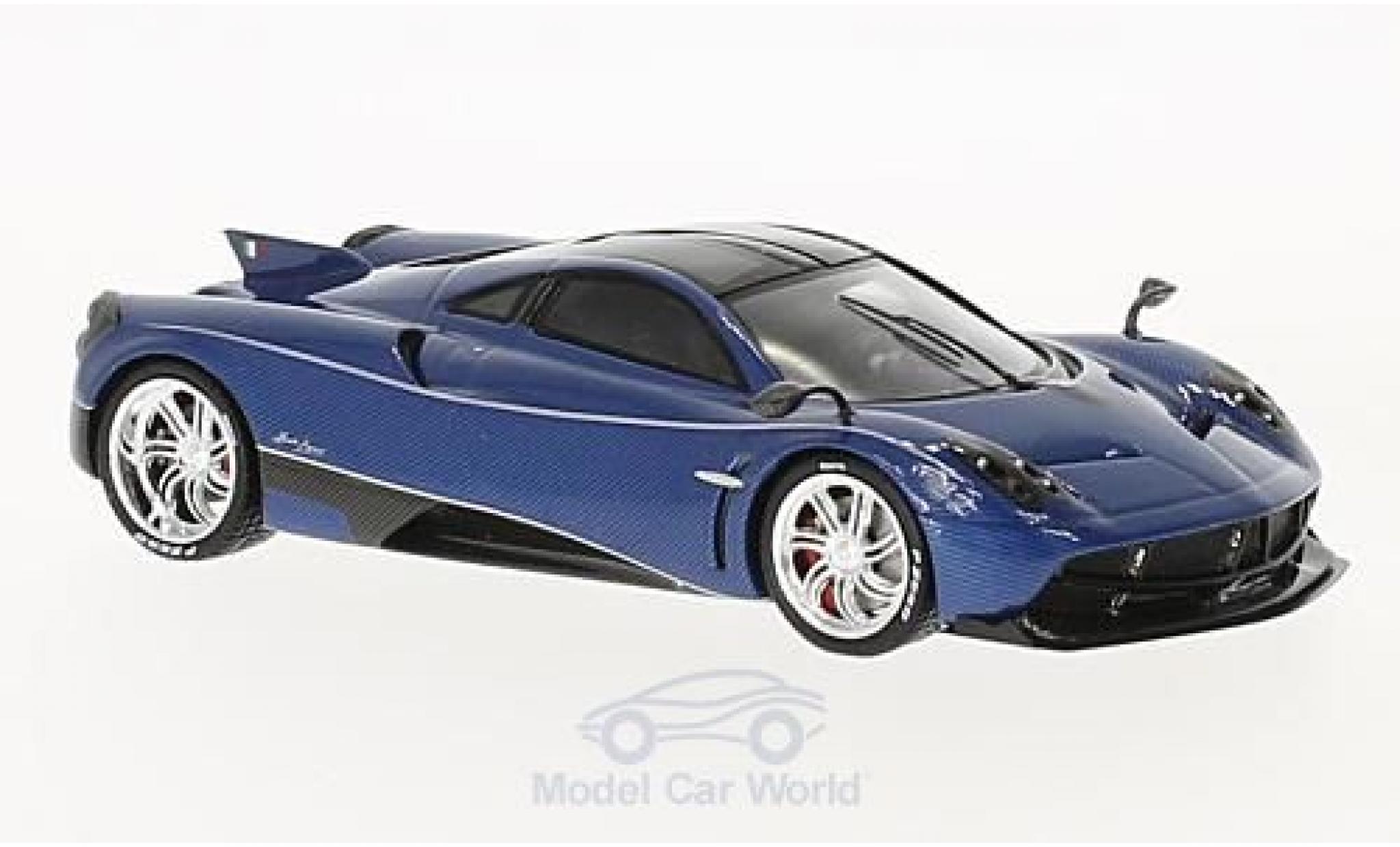 Pagani Huayra 1/43 TrueScale Miniatures Dinastia Baxia blauw/carbon modelauto