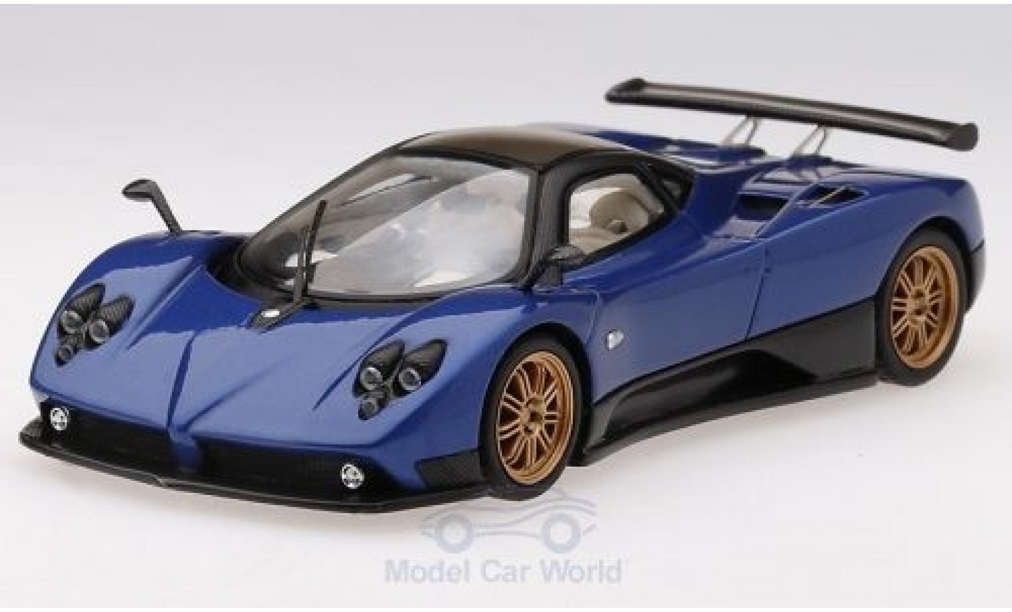 Pagani Zonda 1/43 TrueScale Miniatures F metallic blauw 2006 modelauto