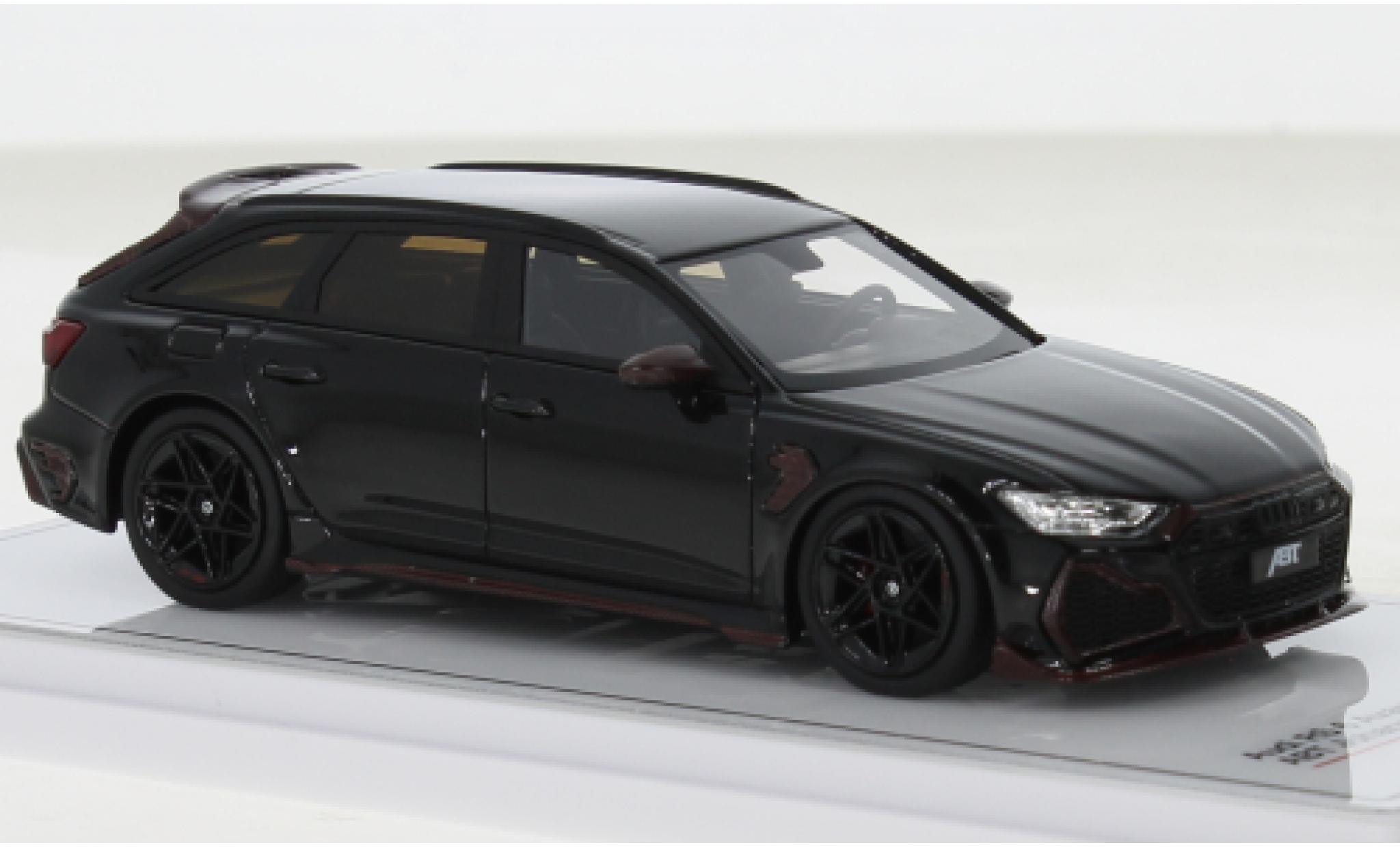 Audi RS6 1/43 TrueScale Miniatures Avant Johann departement Signature Edition zwart modelauto