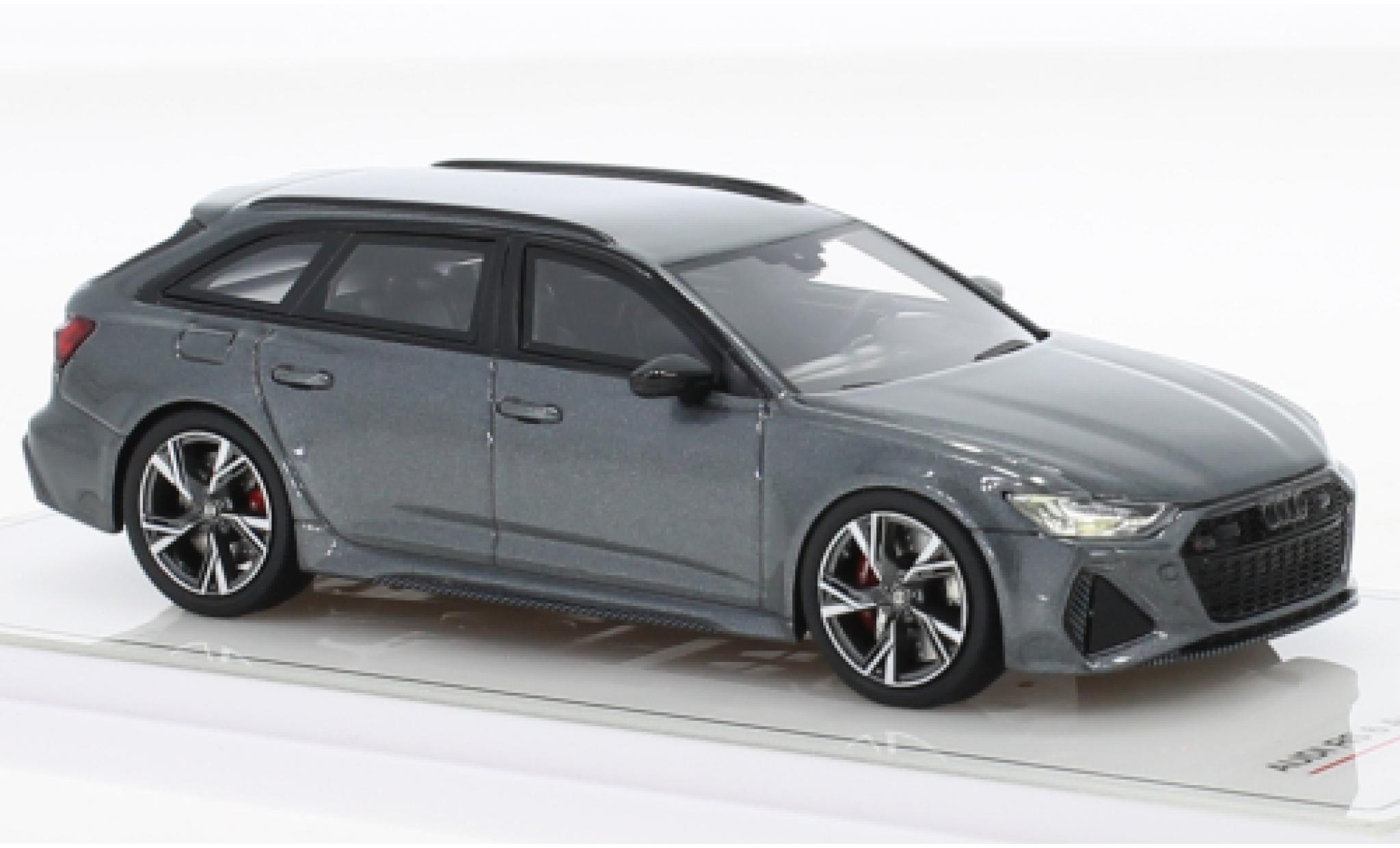 Audi RS6 1/43 TrueScale Miniatures Avant metallic grijs modelauto