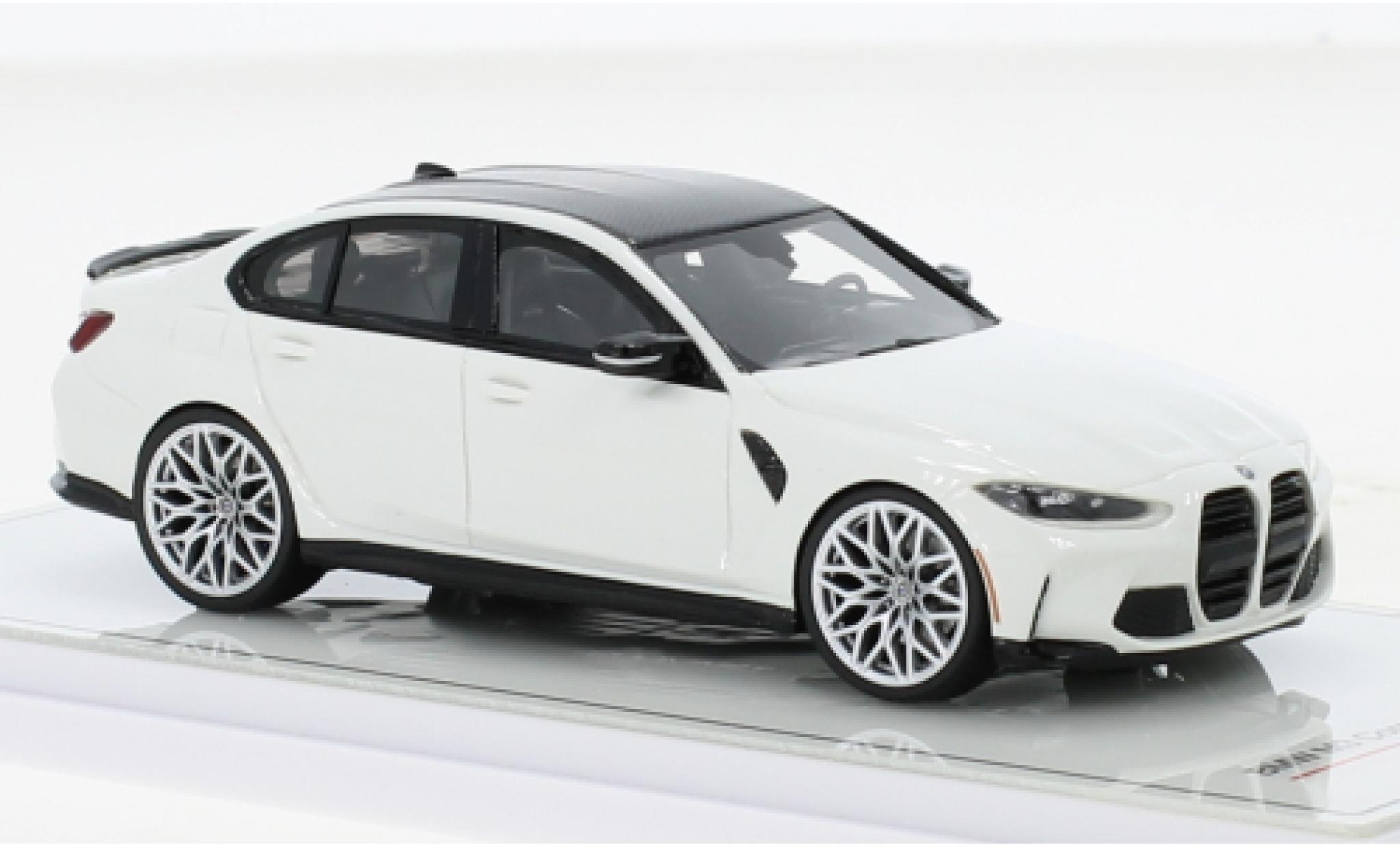 Bmw M3 1/43 TrueScale Miniatures Competition (G80) wit 2021 modelauto