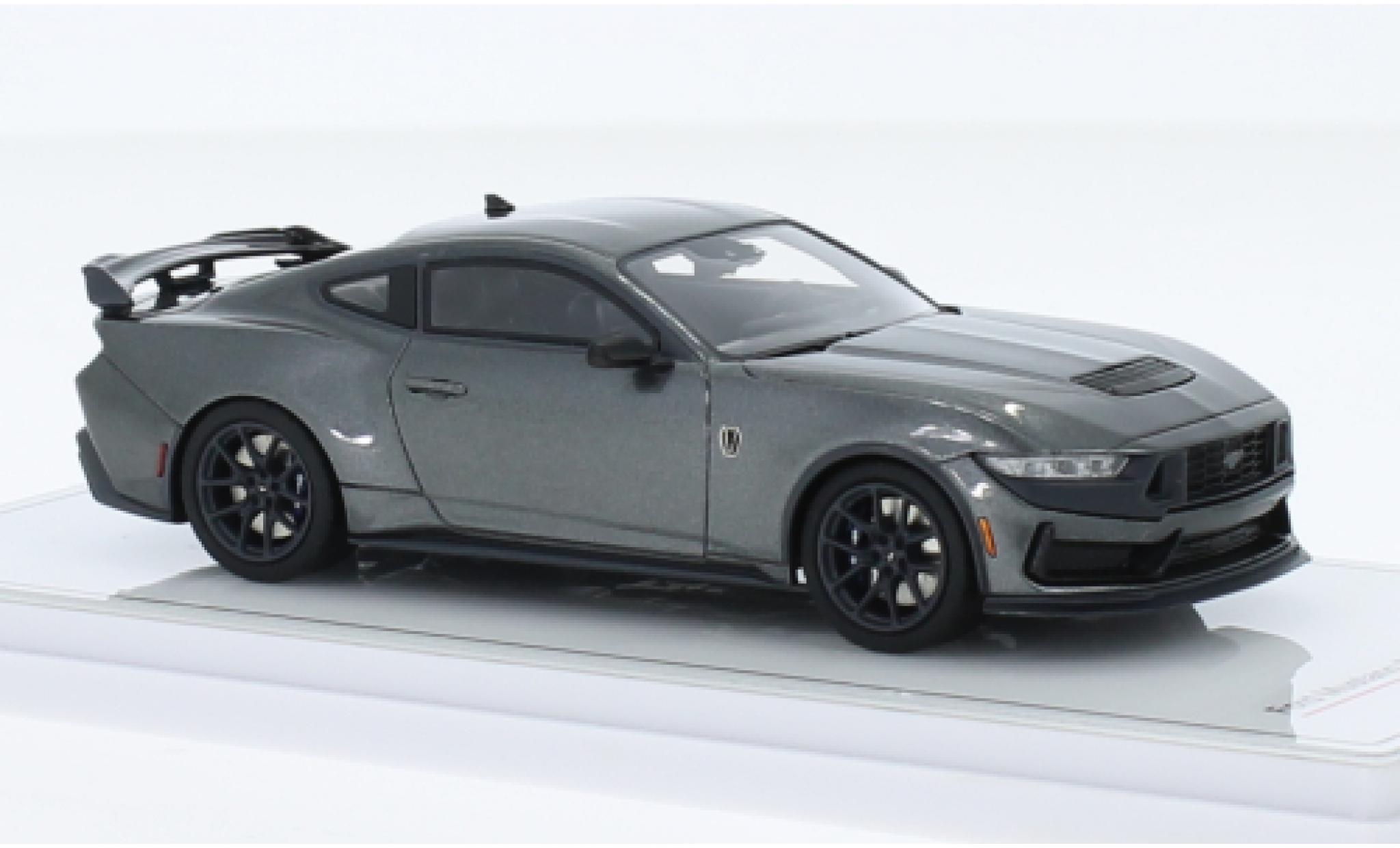 Ford Mustang 1/43 TrueScale Miniatures Dark Cheval metallic grijs 2024 modelauto