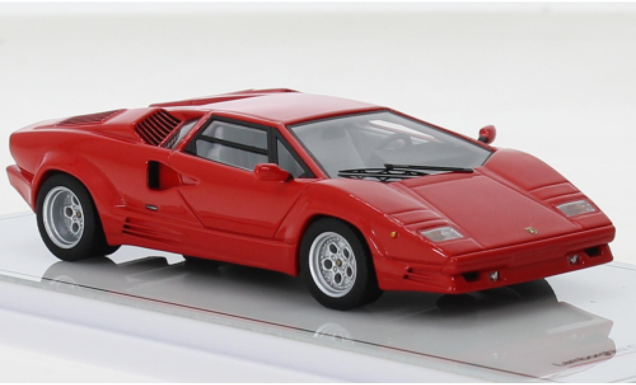 Lamborghini Countach 1/43 TrueScale Miniatures 25th Anniversary rood 1988 modelauto