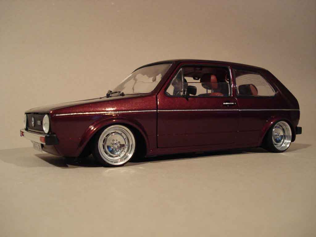 Volkswagen Golf 1 GTI 1/18 Solido German Look 1 GTI bloc moteur 16s modelauto