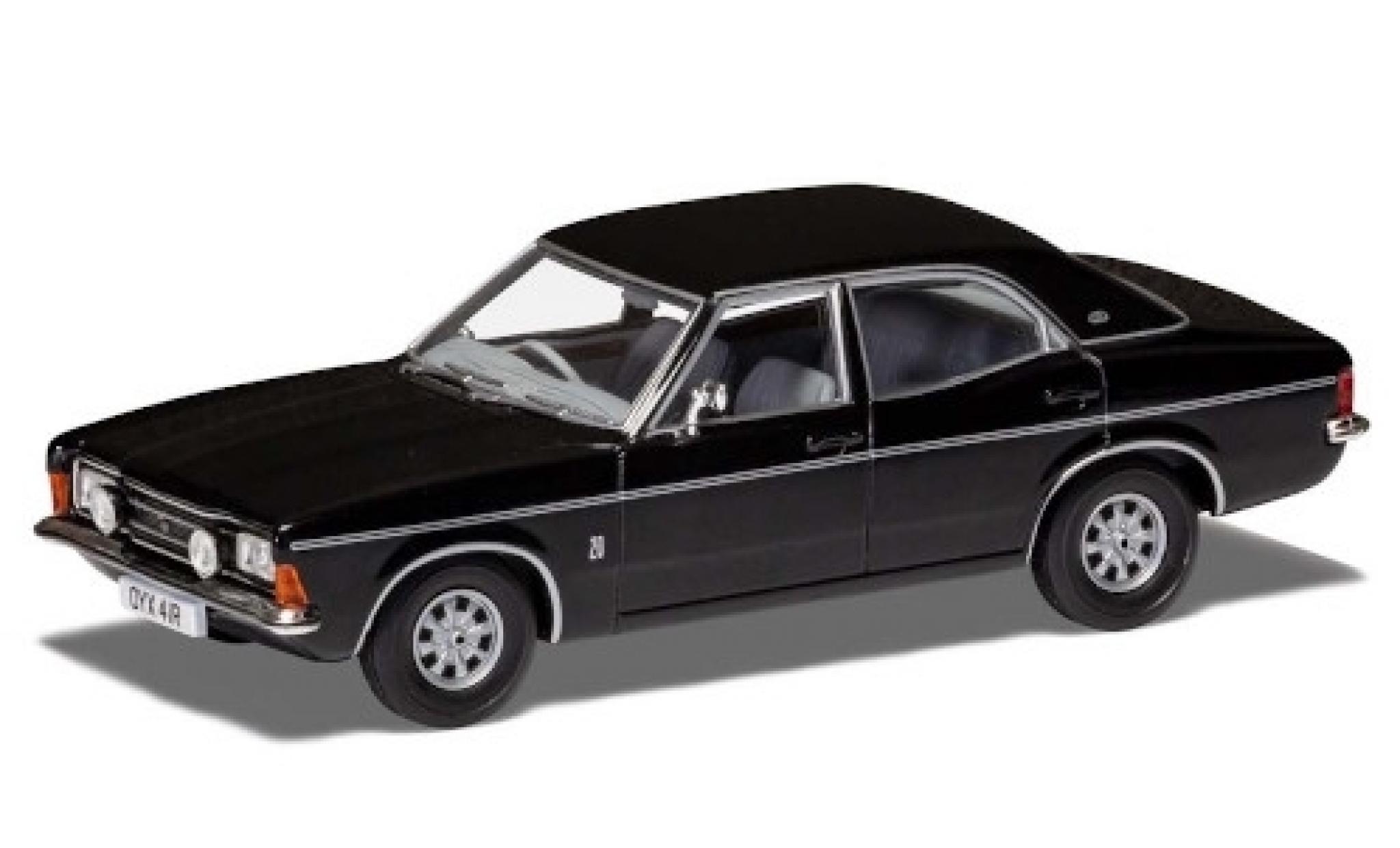 Ford Cortina 1/43 Vanguards Mk3 2000E zwart/matt-zwart RHD modelauto