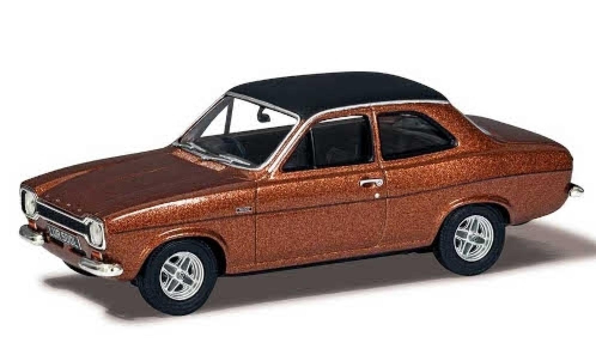 Ford Escort 1/43 Vanguards MkI Mexico metallic bruin/matt-zwart RHD modelauto