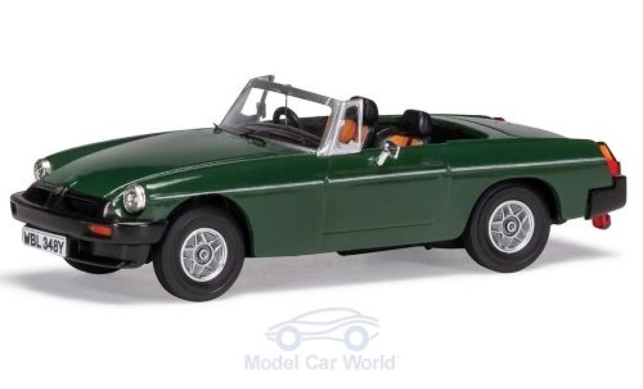MG B 1/43 Vanguards Roadster V8 groen RHD Don Hayters car modelauto