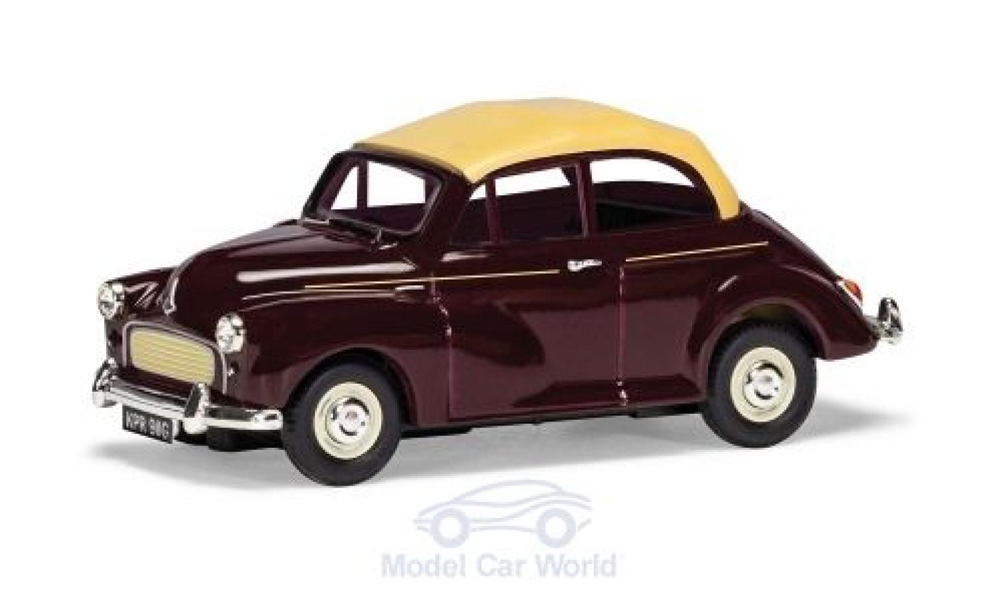 Morris Minor 1/43 Vanguards 1000 Cabriolet rood/beige RHD modelauto