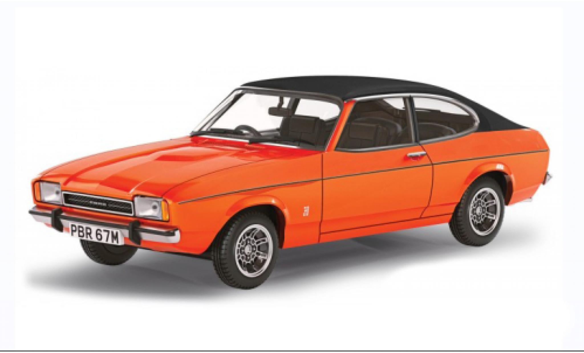 Ford Capri 1/43 Vanguards MK II 3.0 Ghia Automatic rood RHD 1974 modelauto