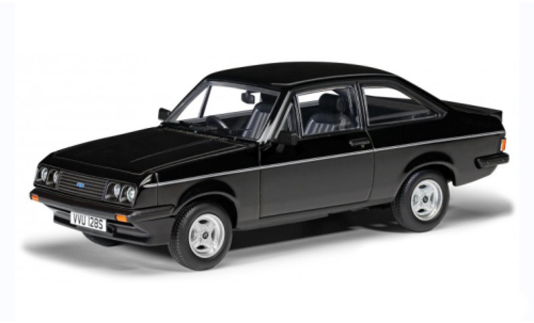 Ford Escort 1/43 Vanguards MK II RS 2000 zwart RHD modelauto