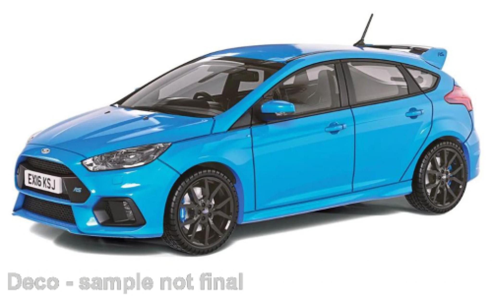 Ford Focus 1/43 Vanguards MK III RS metallic blauw clair RHD 2016 modelauto