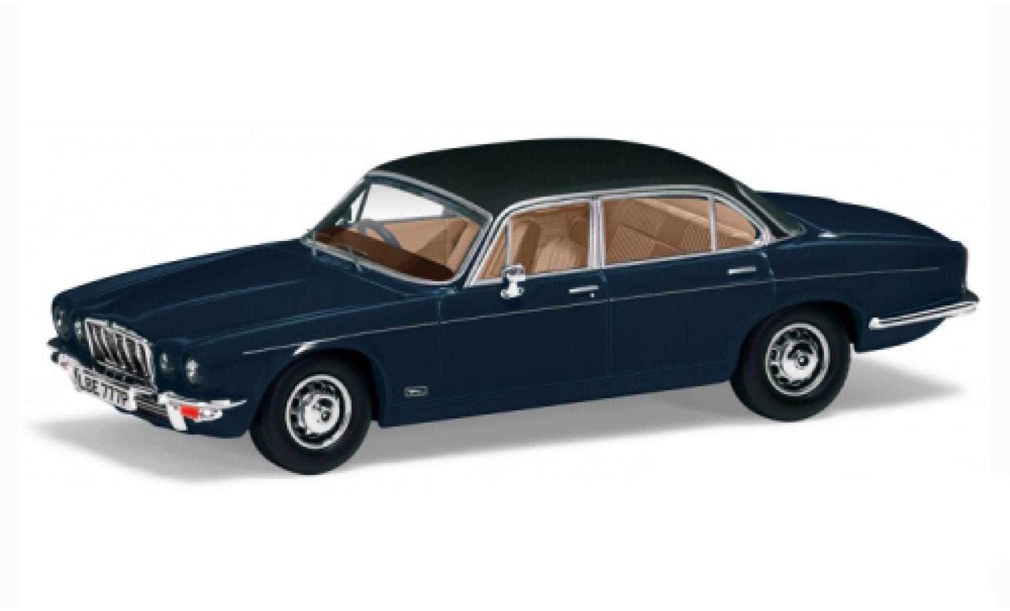 Jaguar XJ 1/43 Vanguards 6 Series 2 blauw fonc&eacute; RHD modelauto