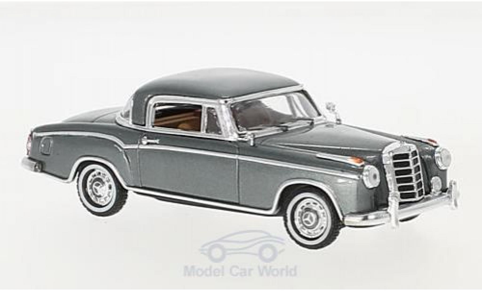 Mercedes 220 SE 1/43 Vitesse SE Coupe metallic grijs 1958 modelauto