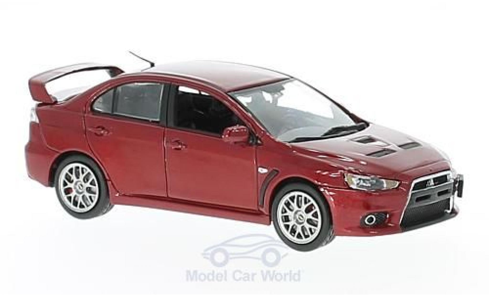 Mitsubishi Lancer 1/43 Vitesse Evo X Final Edition metallic rood modelauto