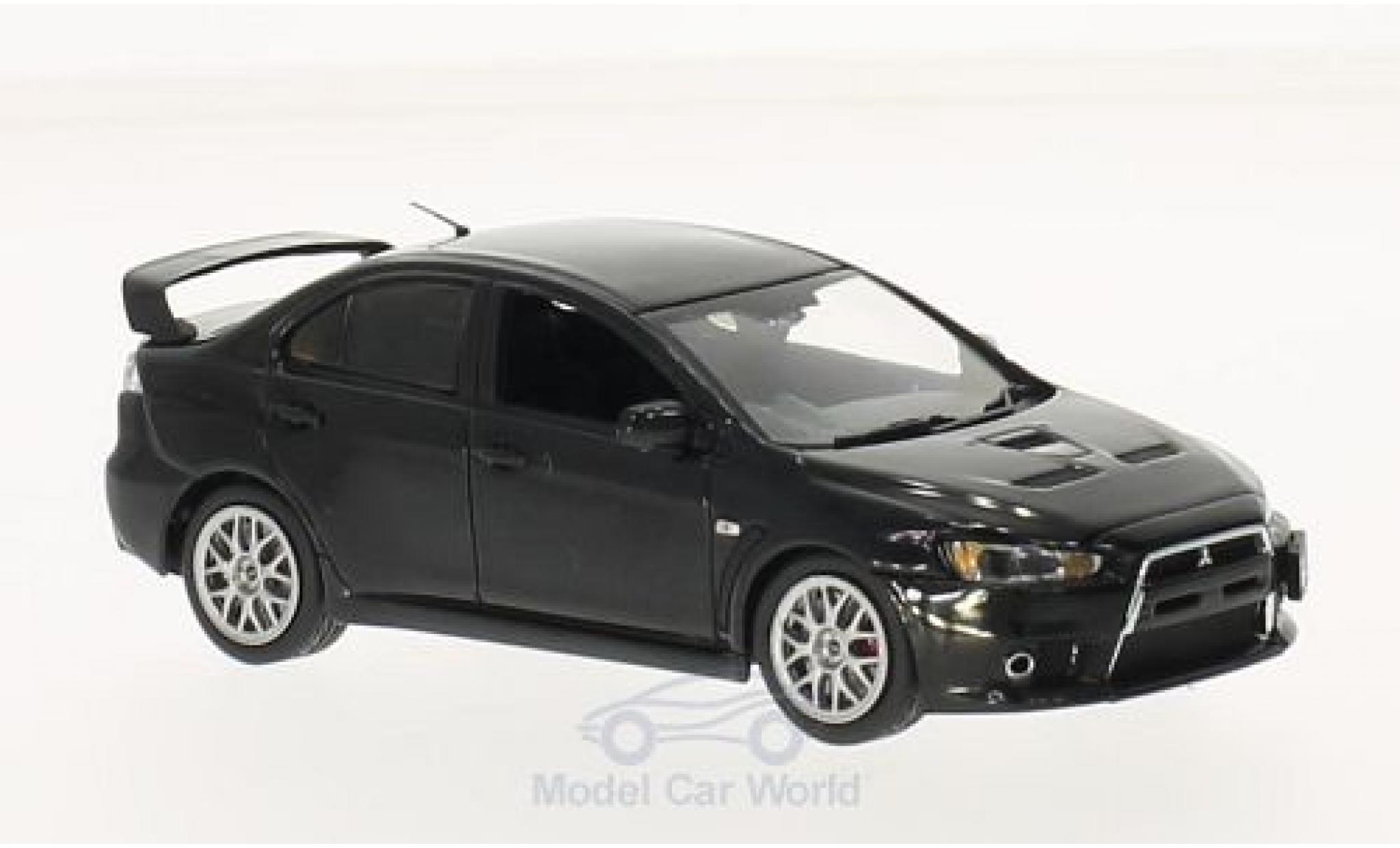 Mitsubishi Lancer 1/43 Vitesse Evo X Final Edition zwart modelauto