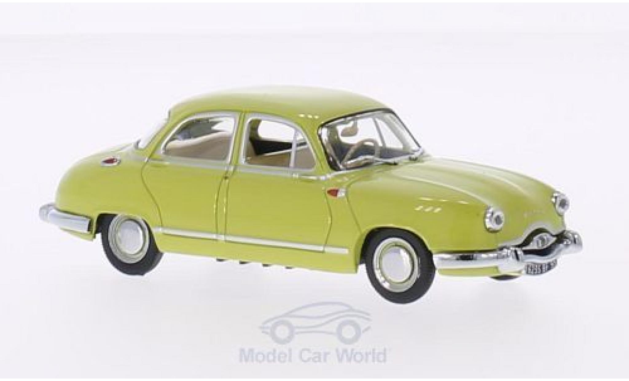 Panhard Dyna 1/43 Vitesse Z1 Luxe Special geel 1954 modelauto
