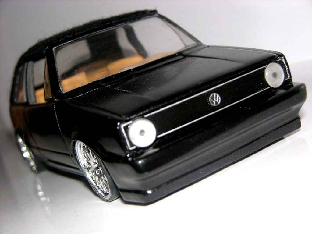 Volkswagen Golf Cabriolet zwart jantes bbs german look 1/18 Sun Star