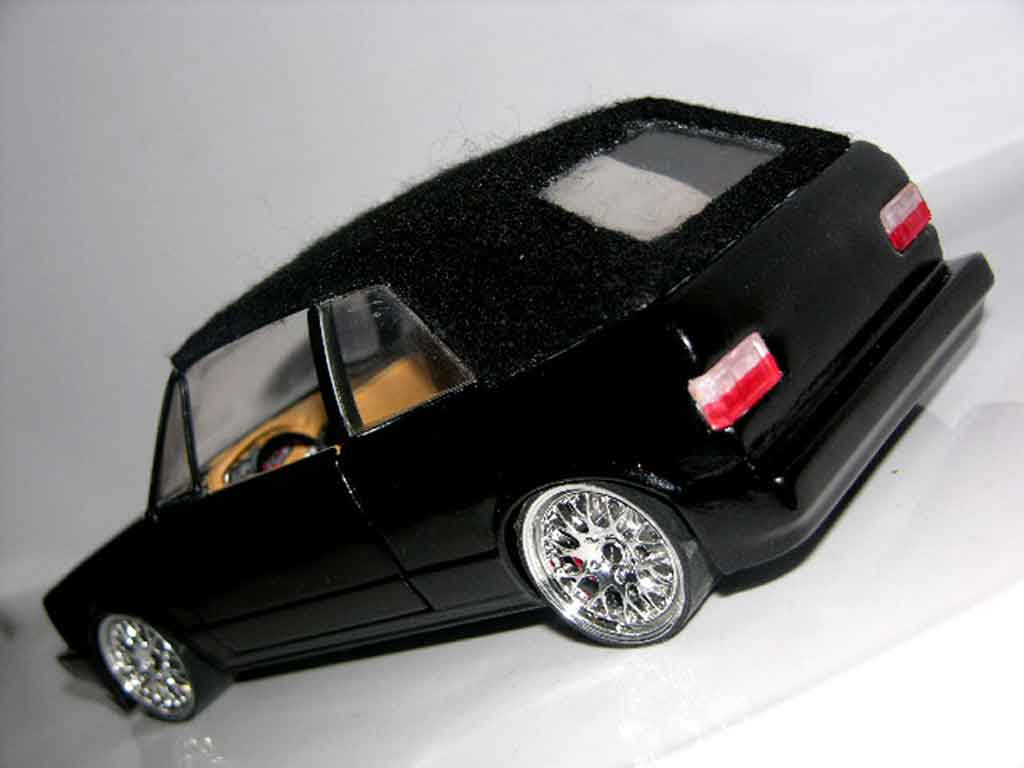 Volkswagen Golf Cabriolet zwart jantes bbs german look 1/18 Sun Star