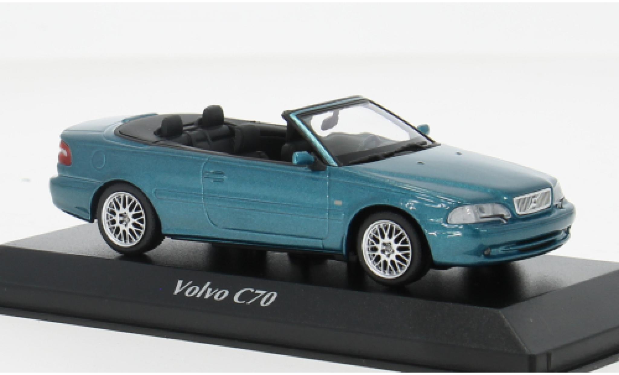 Volvo C70 1/43 Maxichamps Cabriolet blauw 1:43 modelauto
