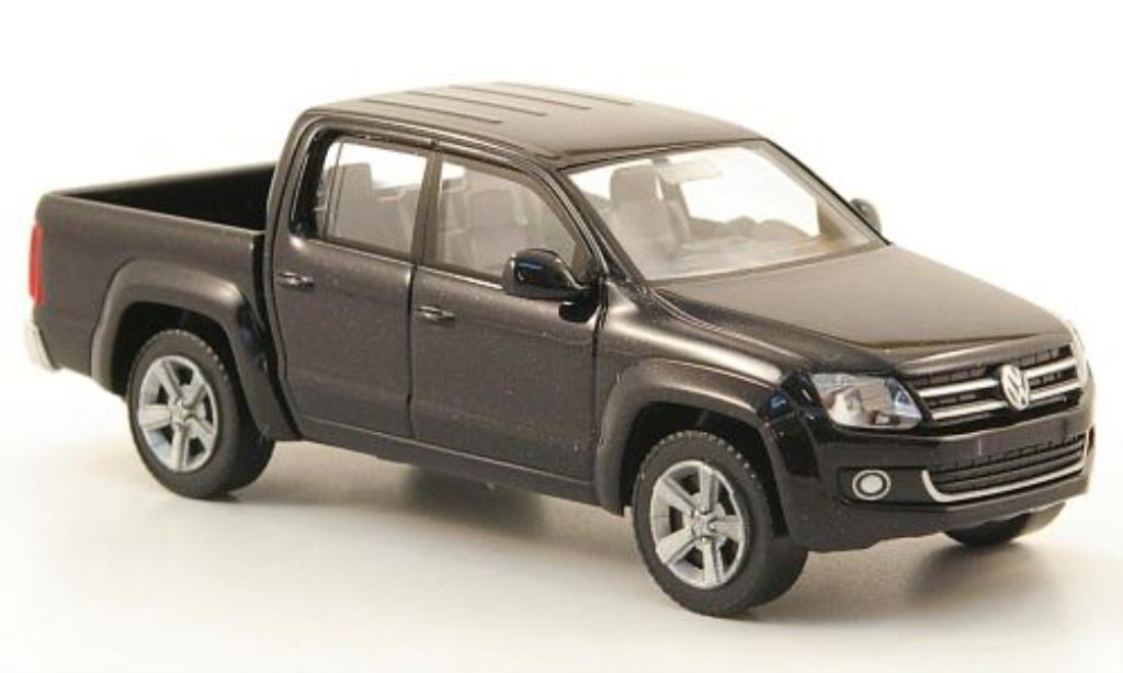 Volkswagen Amarok 1/87 Wiking zwart modelauto