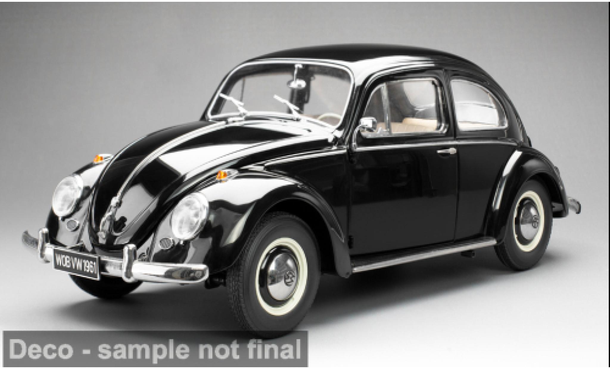 Volkswagen Beetle 1/12 Sun Star Saloon zwart 1961 1:12 modelauto