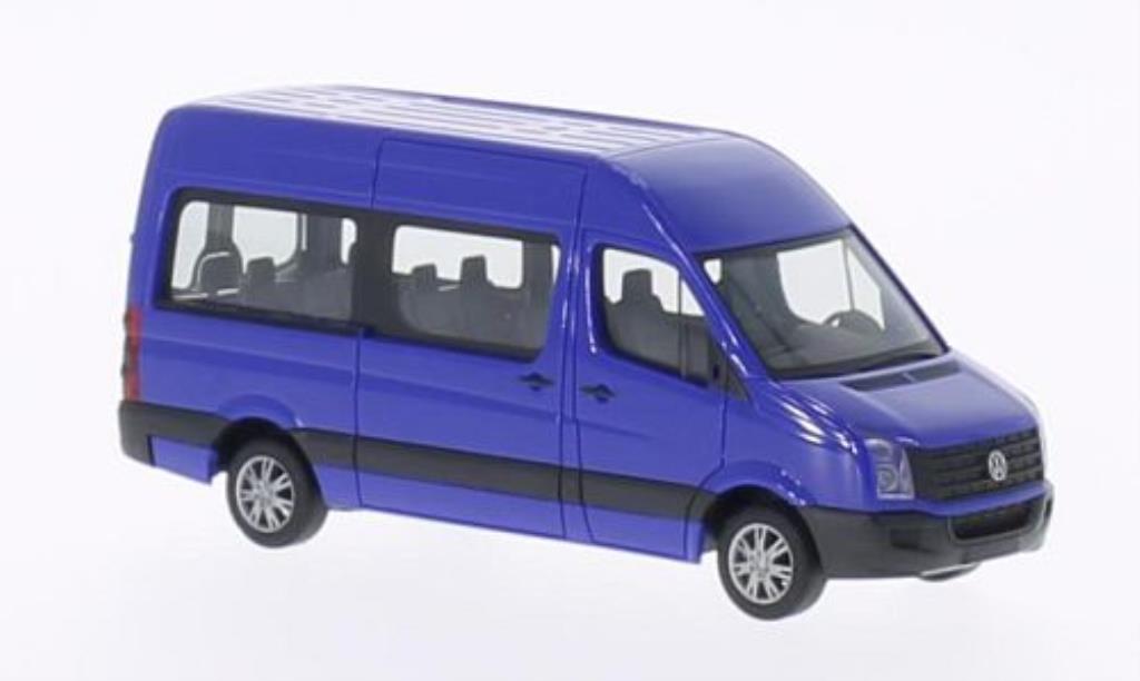 Volkswagen Crafter 1/87 Herpa Bus Hochdach blauw 2011 modelauto