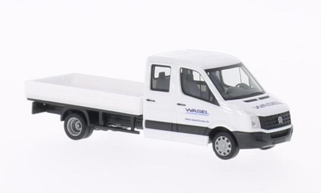 Volkswagen Crafter 1/87 Herpa DoKa Pritsche Wasel Krane 2011 modelauto
