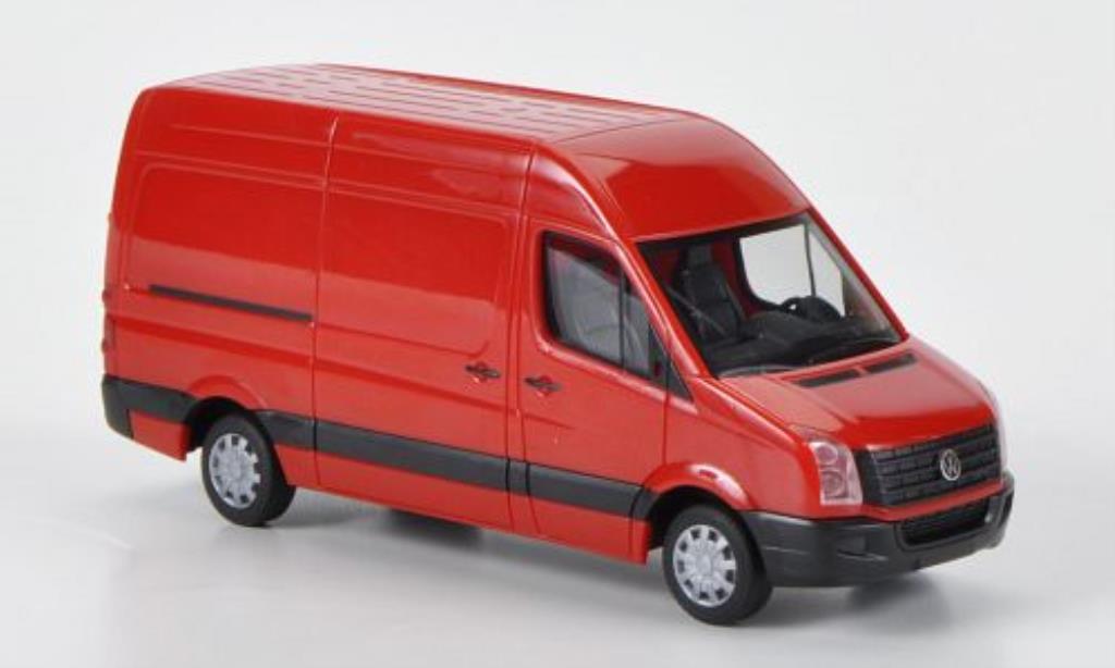 Volkswagen Crafter 1/87 Herpa Kasten HD rood 2011 modelauto