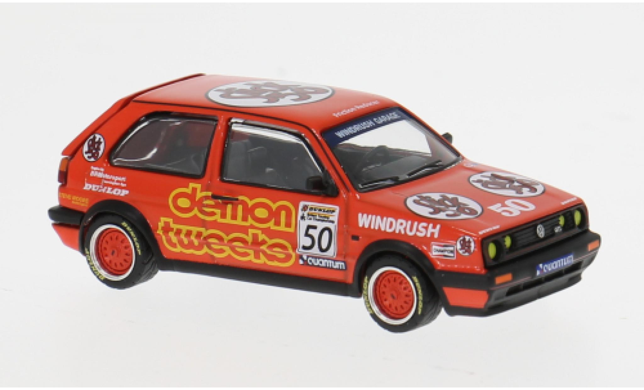 Volkswagen Golf 1/64 Pop Race GTI MK2 rood 1988 1:64 modelauto