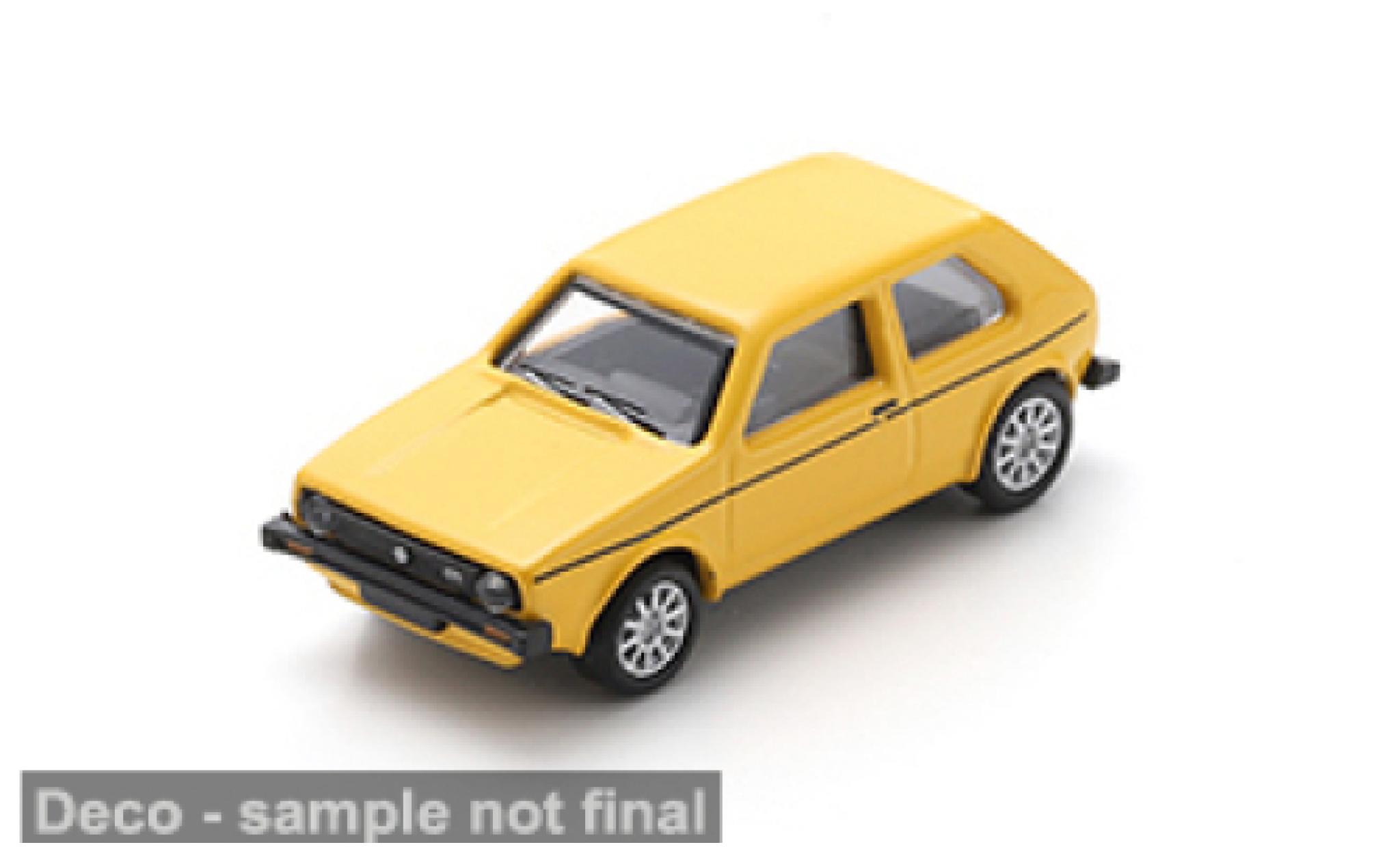 Volkswagen Golf 1/87 Schuco I GL geel 1:87 modelauto