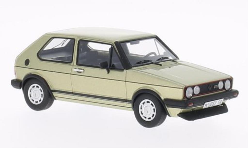 Volkswagen Golf I 1/43 Neo I GTI gold-geel 1983 modelauto
