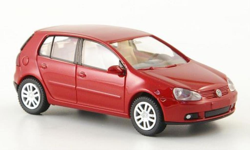 Volkswagen Golf V 1/87 Wiking V rood 5-Turer 2003 modelauto