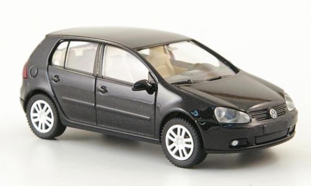 Volkswagen Golf V 1/87 Wiking V zwart 5-Turer 2003 modelauto