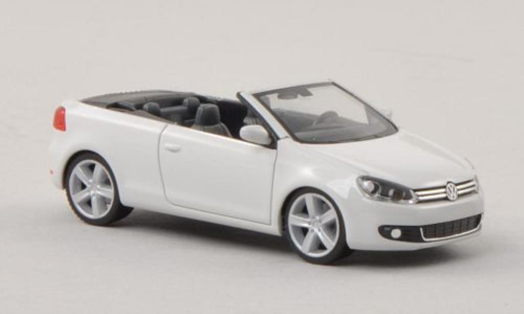 Volkswagen Golf VI 1/87 Herpa VI Cabriolet wit modelauto